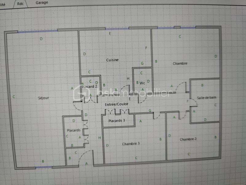 Maison de ville - 90 m² - 4 pièces