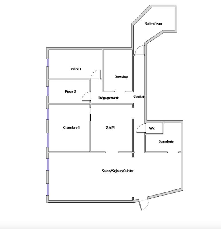 Appartement - 70 m² - 5 pièces