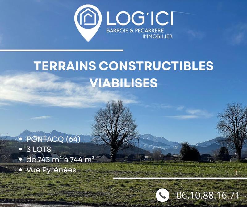 Terrain constructible - 744 m²