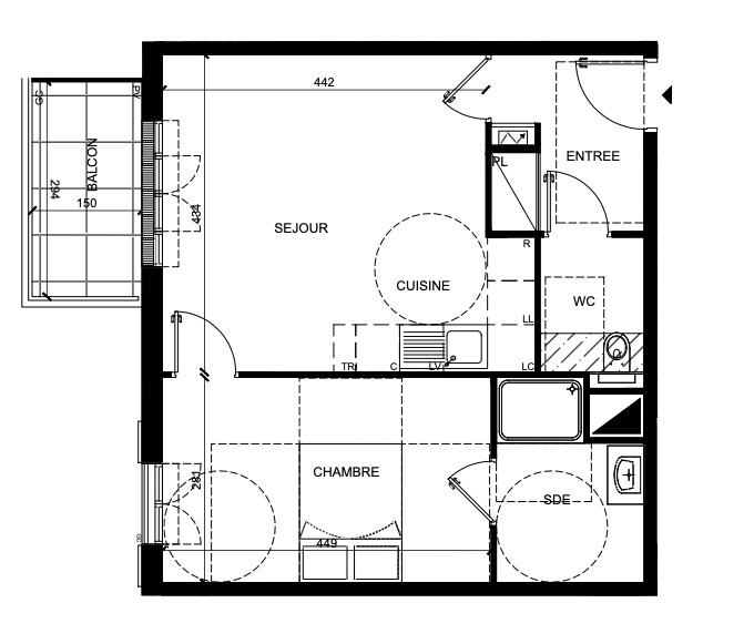 Appartement - 93 m² - 4 pièces