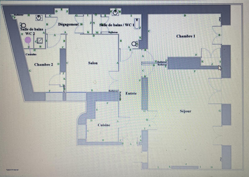 Appartement - 103 m² - 4 pièces