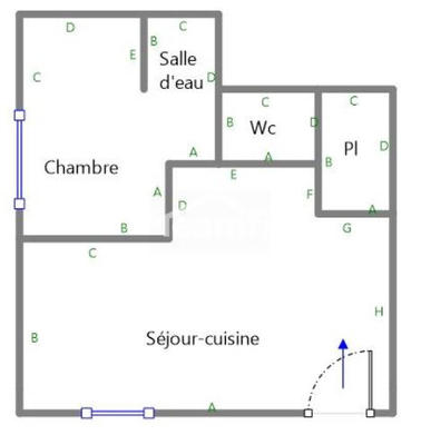 Maison - 60 m² - 5 pièces