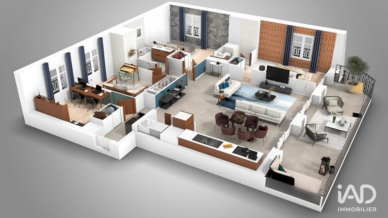 Appartement - 104 m² - 4 pièces