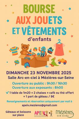 Bourse aux vêtements et aux jouets