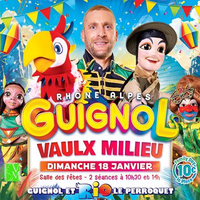 Guignol Rhône Alpes et Rio le majestueux perroquet