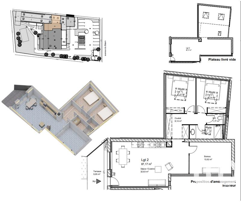 Appartement - 83 m² - 3 pièces