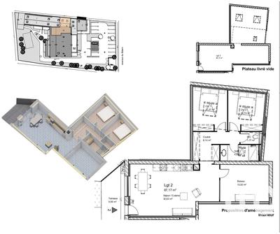 Appartement - 83 m² - 3 pièces