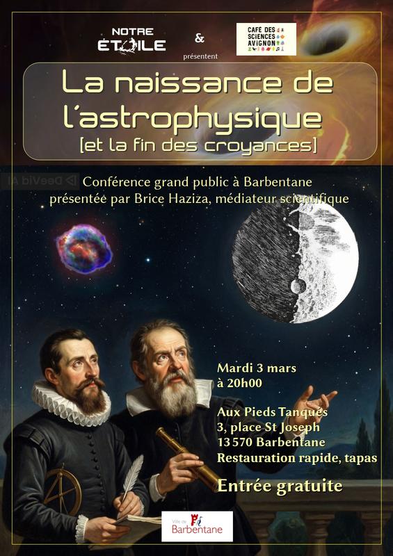 Conférence "La naissance de l’astrophysique, et la fin des croyances"