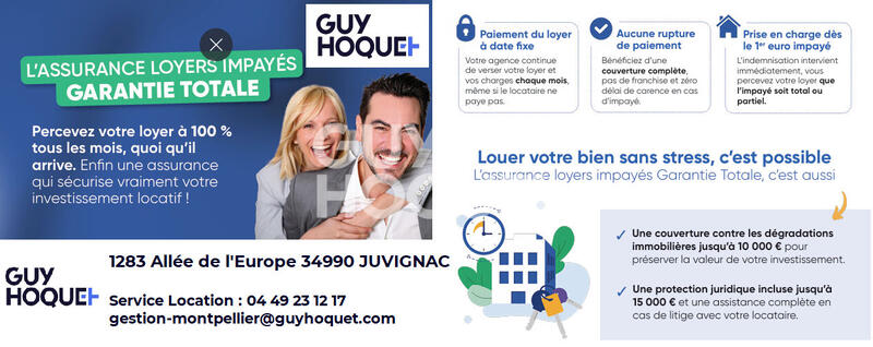 Appartement - 40 m² - 2 pièces