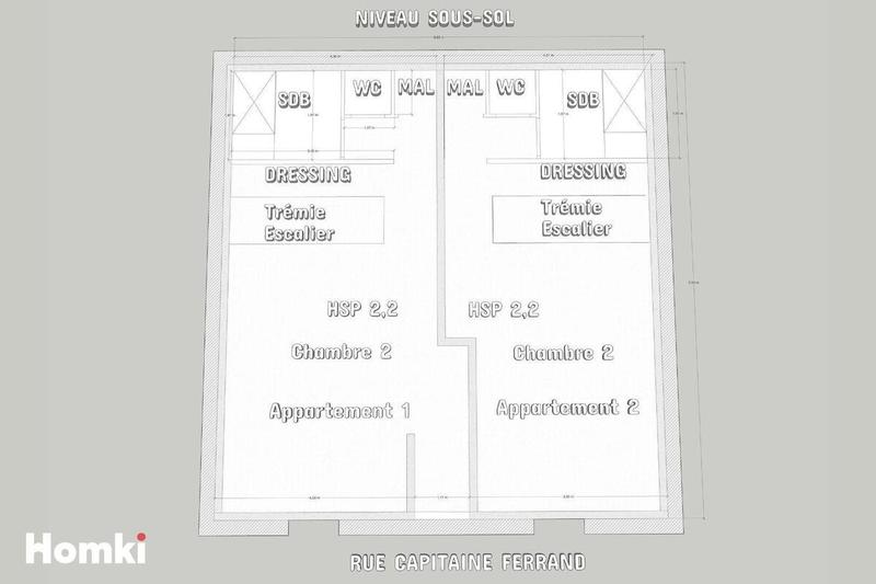 Appartement - 73 m² - 3 pièces