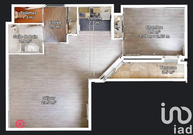 Appartement - 44 m² - 2 pièces