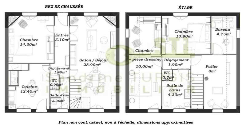 Maison - 110 m² - 4 pièces