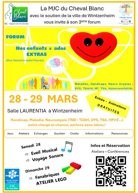 Forum Nos enfants et ados Extra (Tnd, handicap et maladies...)