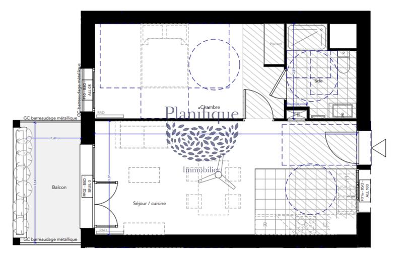 Appartement - 46 m² - 2 pièces