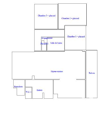 Appartement - 91 m² - 5 pièces