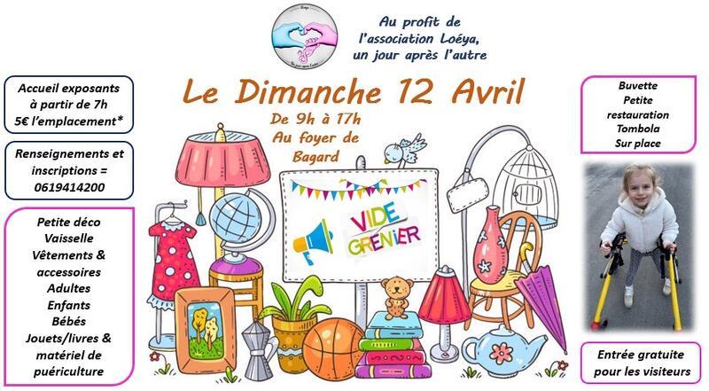 Vide grenier au profit de loéya