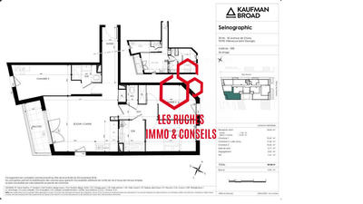 Appartement - 83 m² - 4 pièces