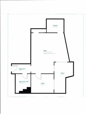 Appartement - 39 m² - 1 pièce