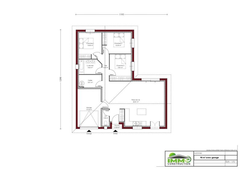 Maison - 90 m² - 4 pièces