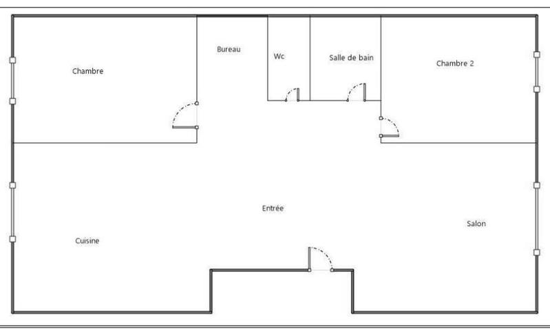 Appartement ancien - 67 m² - 3 pièces