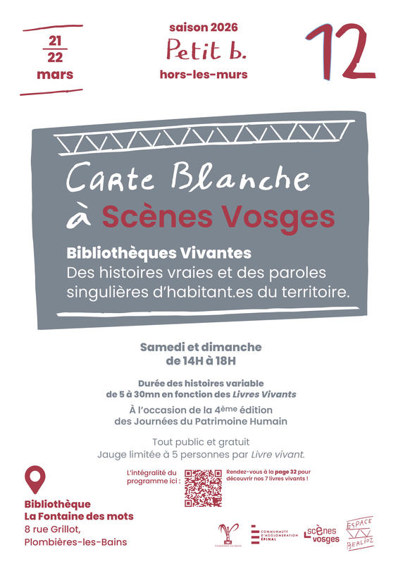 Carte Blanche n°12 (hors les murs) - Bibliothèques Vivantes
