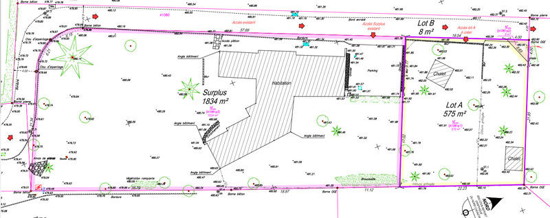 Terrain constructible - 575 m²