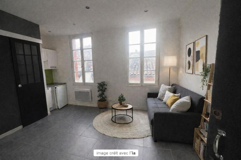 Studio - 15 m² - 2 pièces