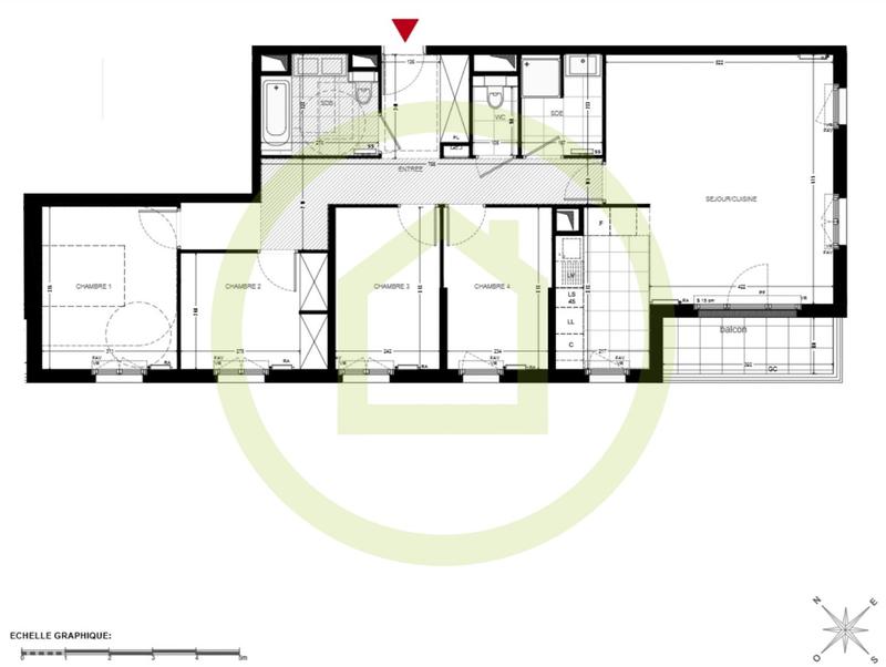 Appartement - 102 m² - 5 pièces