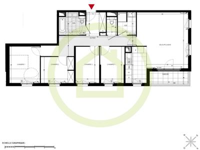 Appartement - 102 m² - 5 pièces