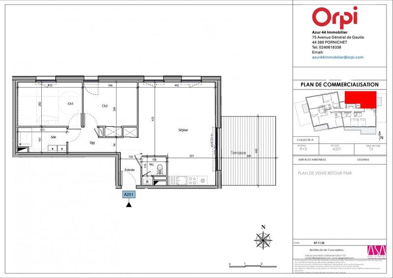 Appartement - 66 m² - 2 pièces