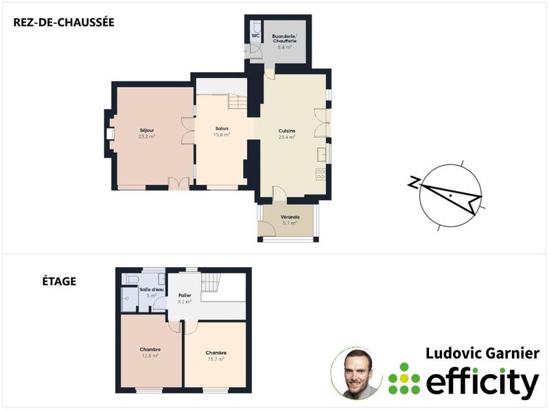 Maison - 100 m² - 5 pièces