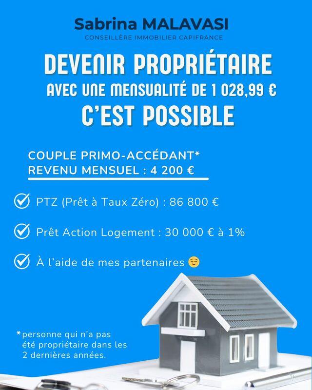 Appartement - 55 m² - 2 pièces