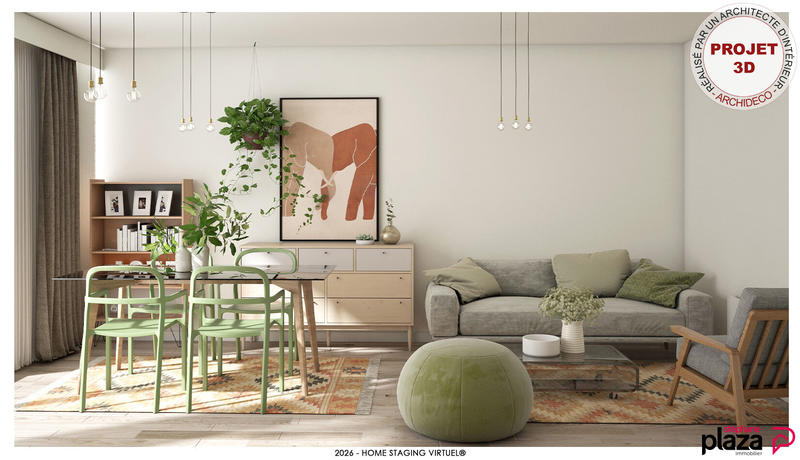 Appartement - 61 m² - 3 pièces