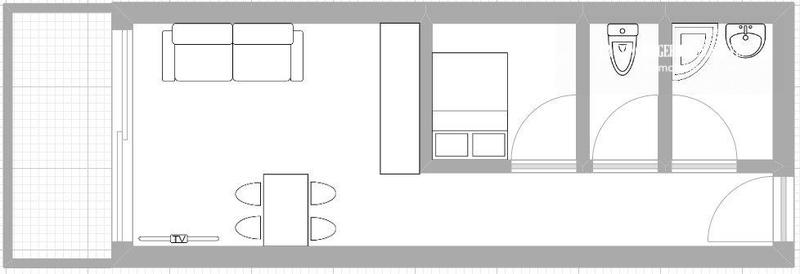 Appartement - 32 m² - 2 pièces