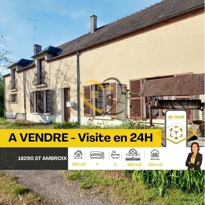 Longère - 120 m² - 5 pièces