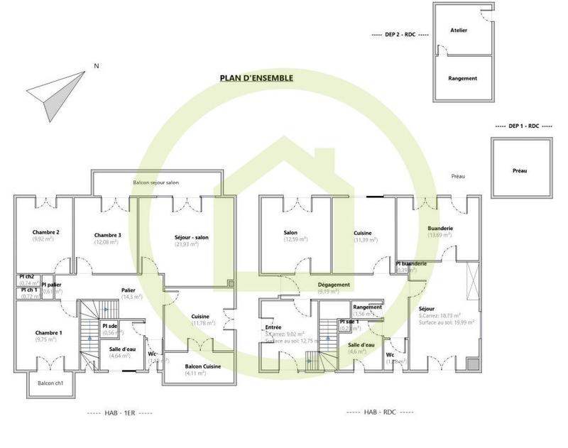 Maison - 171 m² - 6 pièces