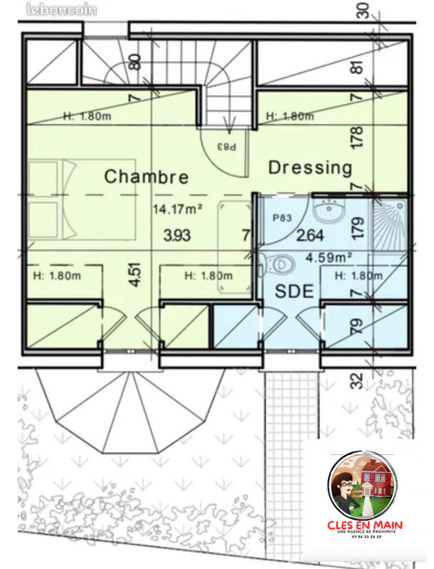 Maison traditionnelle - 81 m² - 5 pièces
