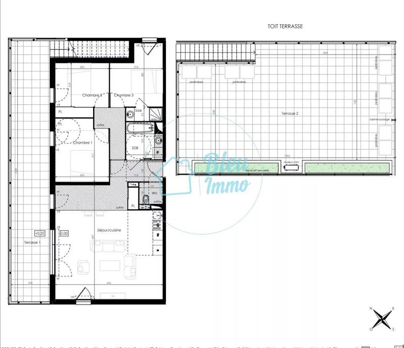 Appartement - 90 m² - 4 pièces