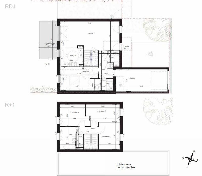 Maison - 105 m² - 5 pièces