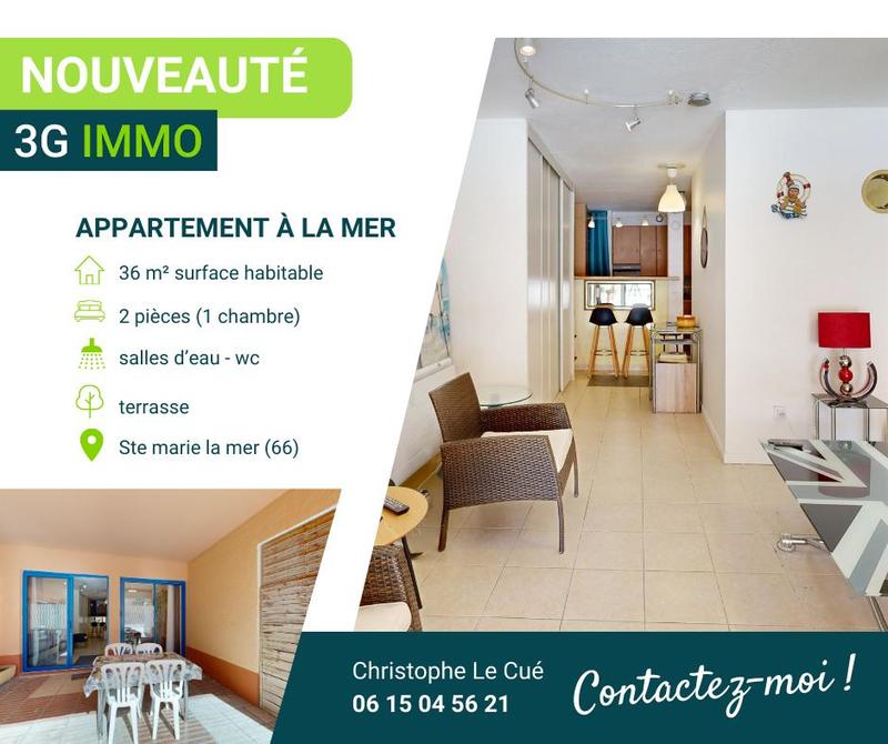 Appartement - 36 m² - 1 pièce