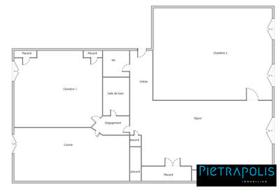 Appartement - 63 m² - 3 pièces