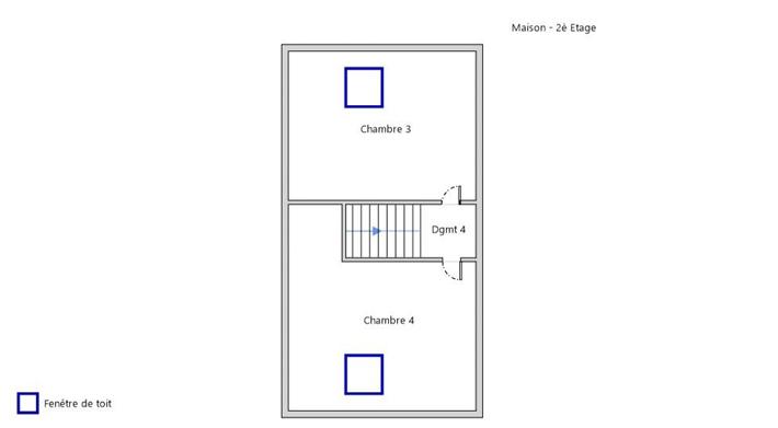 Maison de ville - 95 m² - 5 pièces