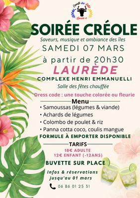 Soirée Créole à Laurède