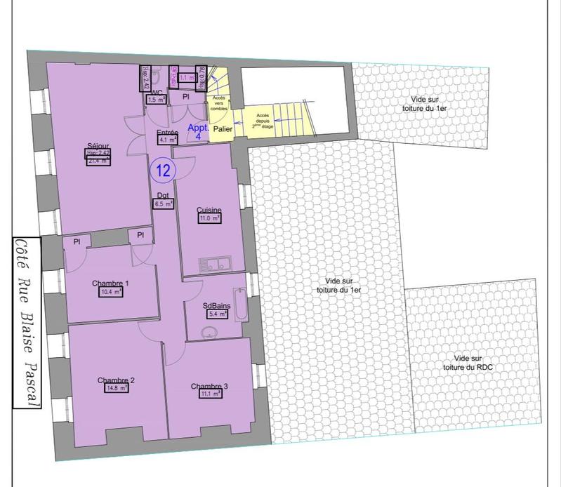 Appartement - 86 m² - 4 pièces