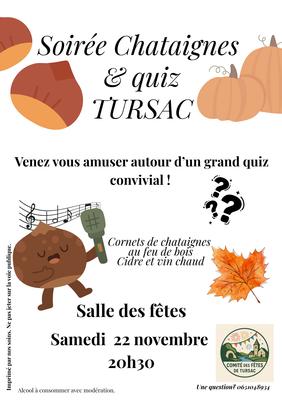 Soirée chataignes et quiz