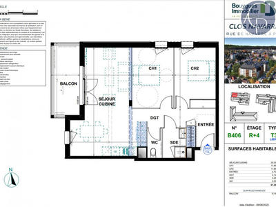 Appartement - 67 m² - 3 pièces
