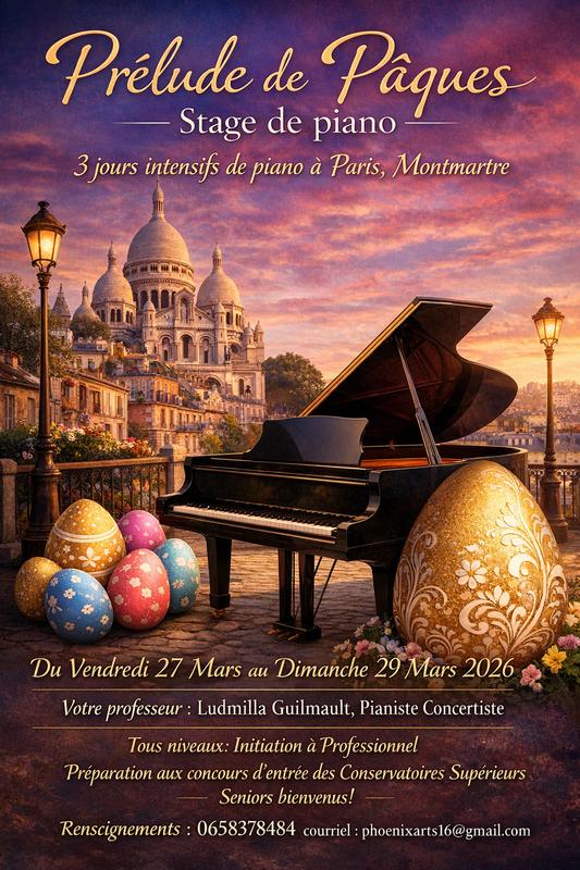 Prélude de Pâques –  Stage de piano, 3 jours intensifs