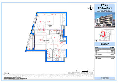 Appartement - 38 m² - 2 pièces