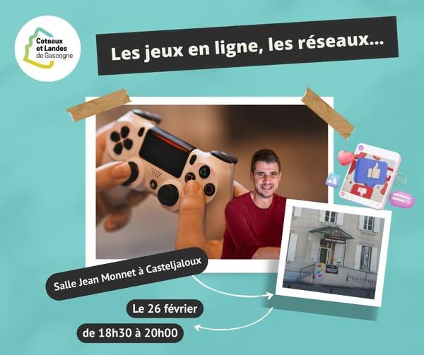 Atelier d'échanges : "les jeux en ligne, les réseaux ..."