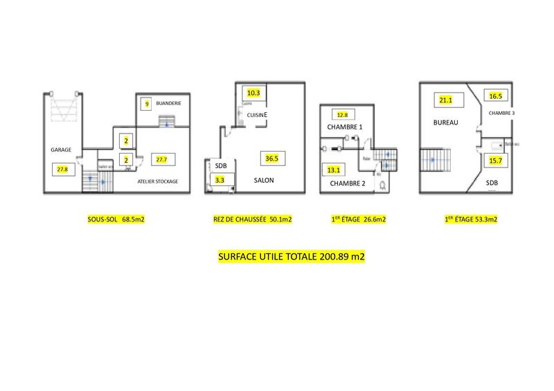 Maison - 103 m² - 6 pièces